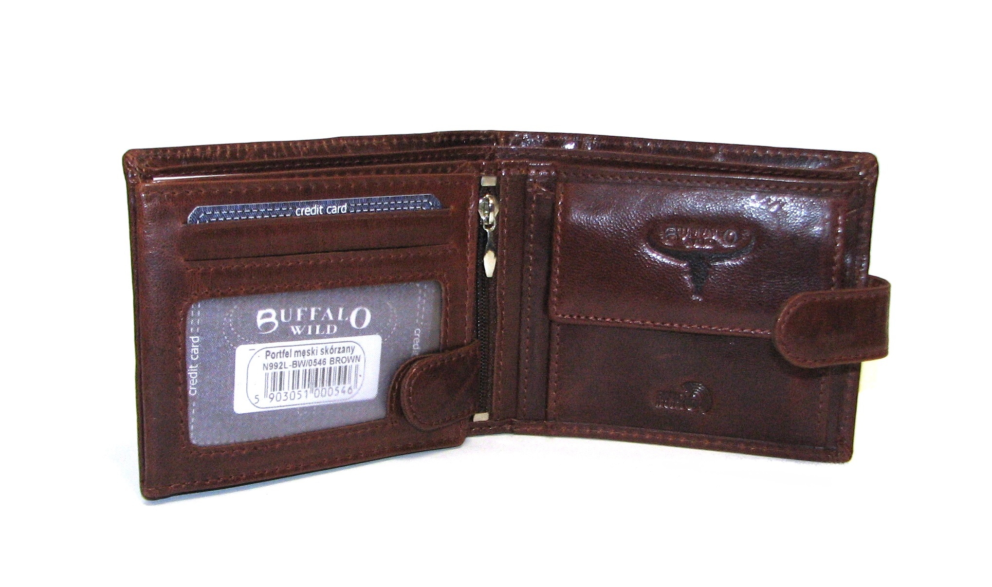 Кошелек мужской Buffalo Wild N992L-BW BROWN Кошелек мужской Buffalo Wild N992L-BW BROWN